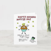Oatmeal Muffin Day Greeting Card Karte (Vorderseite)