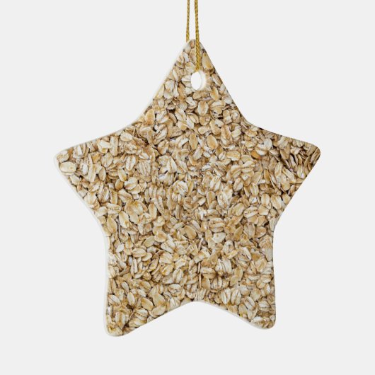 Oatmehl-Makro als Hintergrundstruktur Keramik Ornament (Rechts)