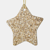 Oatmehl-Makro als Hintergrundstruktur Keramik Ornament (Links)