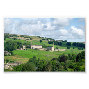 Oats Royd Mill - Historic Yorkshire Landschaft Fotodruck