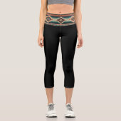 "OAXACA BAND / BLACK" - High Waisted Capris  (Vorderseite)