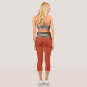 “OAXACA BAND / CARA-CARA” High Waisted Capris (Rückseite)