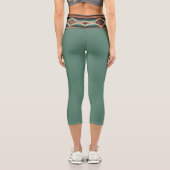 “OAXACA BAND / MOSS” High-Waisted Capris  (Rückseite)