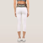 “OAXACA BAND / WHITE” High-Waisted Capris  (Rückseite)