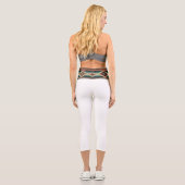 “OAXACA BAND / WHITE” High-Waisted Capris  (Rückseite)