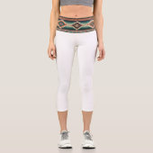 “OAXACA BAND / WHITE” High-Waisted Capris  (Vorderseite)