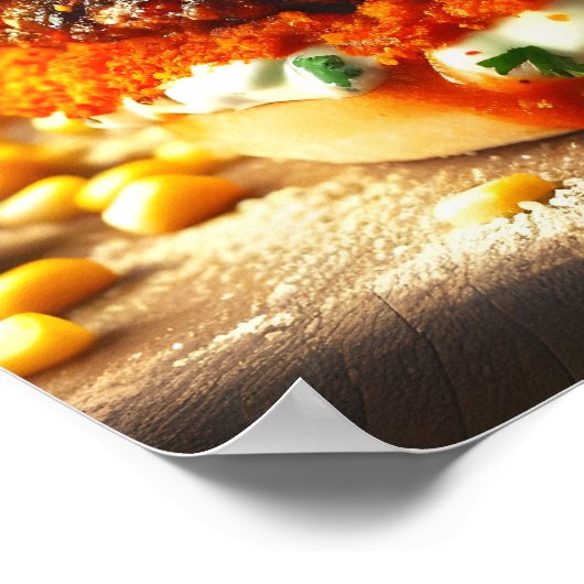 Oaxaca Heatwave Burger Poster (Ecke)