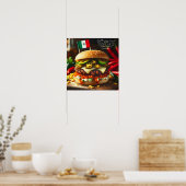 Oaxaca Heatwave Burger Poster (Küche)
