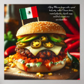 Oaxaca Heatwave Burger Poster (Vorne)