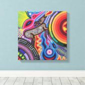 Oaxaca Mexico Maya Tribal Art Boho Reisen Leinwanddruck (Insitu (Holzboden))