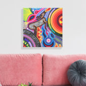 Oaxaca Mexico Maya Tribal Art Boho Reisen Leinwanddruck (Insitu (Wohnzimmer))