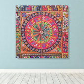 Oaxaca Mexico Maya Tribal Art Boho Reisen Leinwanddruck (Insitu (Holzboden))