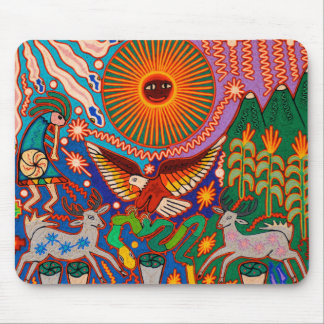 Oaxaca Mexico Maya Tribal Art Boho Reisen Mousepad