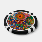 Oaxaca Mexico Maya Tribal Art Boho Reisen Pokerchips (Einzeln)