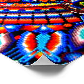 Oaxaca Mexico Maya Tribal Art Boho Reisen Poster (Ecke)