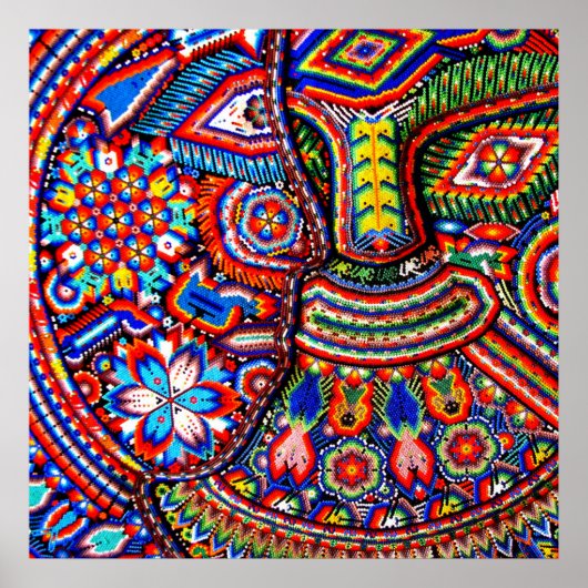 Oaxaca Mexico Maya Tribal Art Boho Reisen Poster (Vorne)