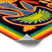 Oaxaca Mexico Maya Tribal Art Boho Reisen Poster (Ecke)