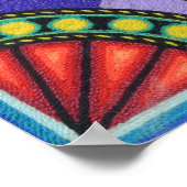 Oaxaca Mexico Maya Tribal Art Boho Reisen Poster (Ecke)