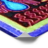 Oaxaca Mexico Maya Tribal Art Boho Reisen Poster (Ecke)