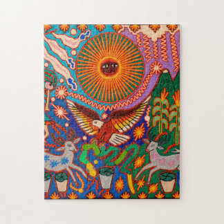 Oaxaca Mexico Maya Tribal Art Boho Reisen Puzzle