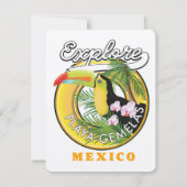 Oaxaca Mexico Reiselogo (Rückseite)