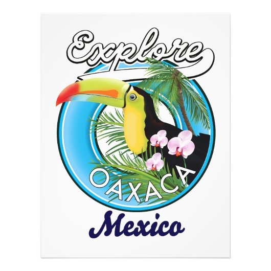 Oaxaca Mexico Reiselogo Fotodruck (Vorne)