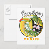 Oaxaca Mexico Reiselogo Postkarte (Vorne/Hinten)