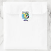Oaxaca Mexico Reiselogo Runder Aufkleber (Tasche)
