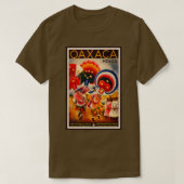 Oaxaca Mexico Retro Travel Ad T-Shirt (Design vorne)