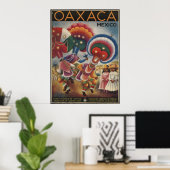 Oaxaca Mexico Vintage Travel Poster und Retro Prin (Heimbüro)