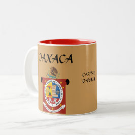 Oaxaca Mexico Wappen & Flag Tasse