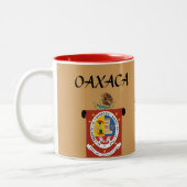 Oaxaca Mexico Wappen & Flag Tasse (Links)