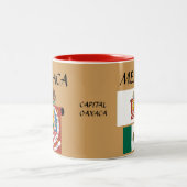 Oaxaca Mexico Wappen & Flag Tasse (Mittel)