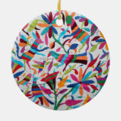 Oaxaca Mexikanisch Mayan Hispanic Ethnic Boho Keramikornament (Hinten)