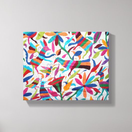 Oaxaca Mexikanisch Mayan Hispanic Ethnic Boho Leinwanddruck (Vorderseite)