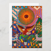 Oaxaca Mexikanischer Maya Tribal Einladung (Vorne/Hinten)