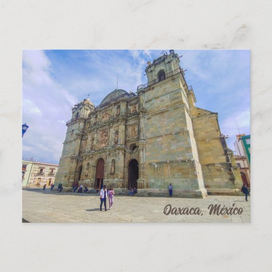 Oaxaca, Mexiko, Kathedrale Postkarte (Vorderseite)