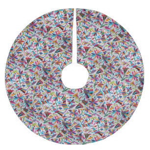 Oaxaca Mexiko mexikanisches hispanisches Polyester Weihnachtsbaumdecke