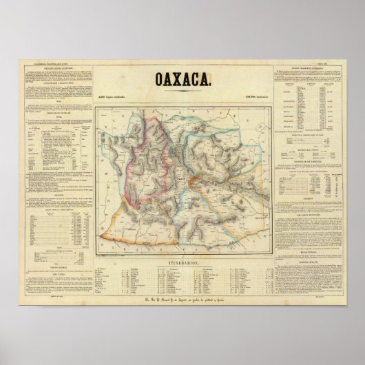 Oaxaca, Mexiko Poster (Vorne)