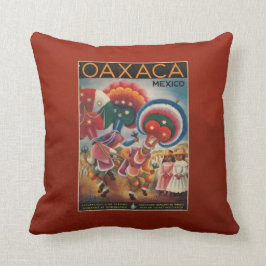 Oaxaca, Mexiko, Poster für Vintagen Tourismus, wir Kissen