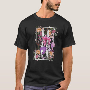 Oaxaca Mexiko Vintage Blume Floralmexikanisch T-Shirt