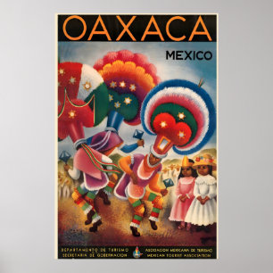 Oaxaca Mexiko Vintage-Reiseposter Poster