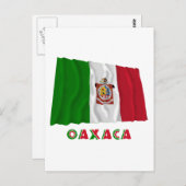 Oaxaca Waving Unofficial Flag Postkarte (Vorne/Hinten)