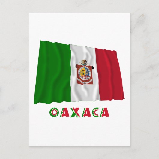 Oaxaca Waving Unofficial Flag Postkarte (Vorderseite)
