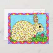 Oaxacan Bunny in Clover Postkarte (Vorne/Hinten)