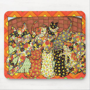 Oaxacan Cat and Kittens Mousepad