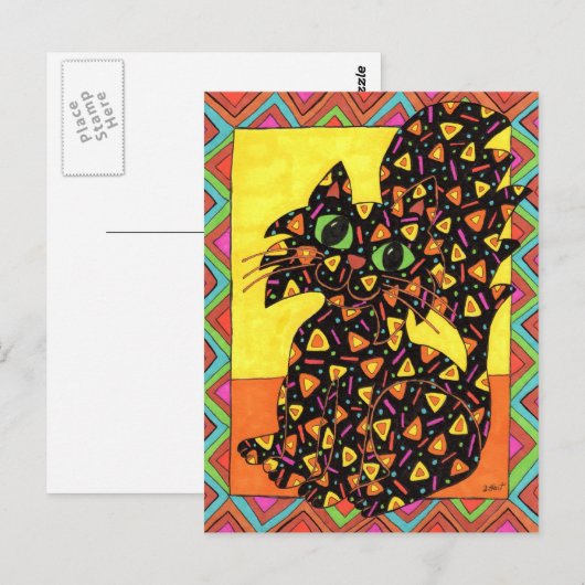 Oaxacan Cat Postkarte (Vorne/Hinten)