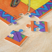 Oaxacan Crow & Rose Mexikanische Volkskunst Puzzle (Seite)