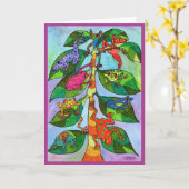 Oaxacan Frog Tree of Life Karte (Gelbe Blume)