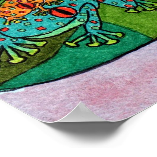 Oaxacan Frog Tree of Life Poster (Ecke)